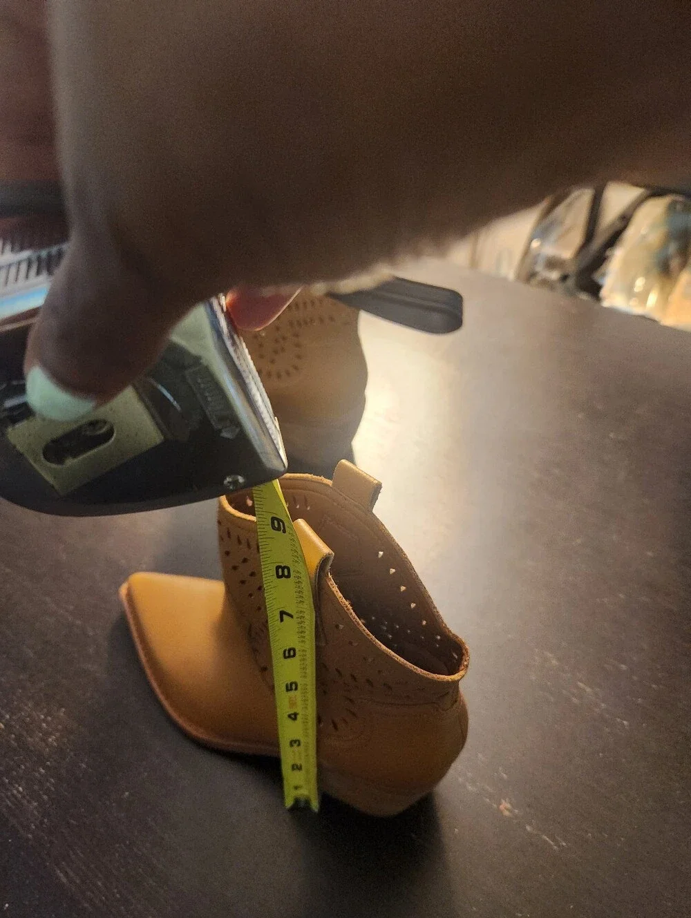 Marc Fisher Mustard Yellow Western Cutout Ankle Booties. New W/O a box